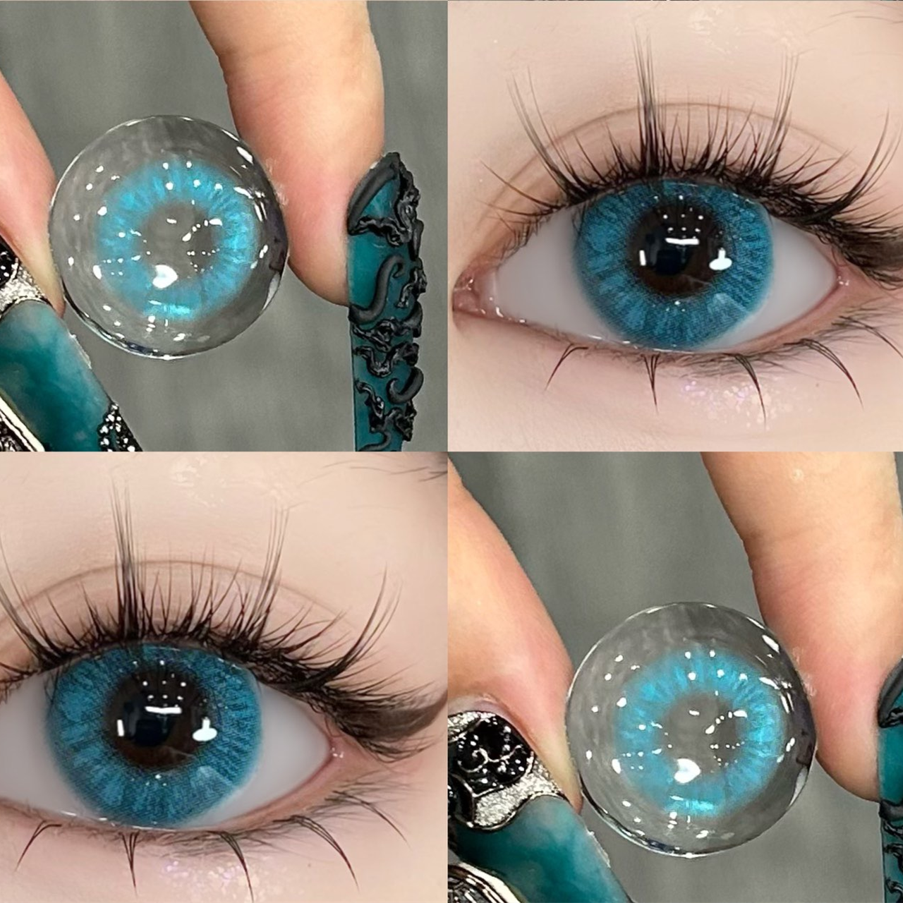 Blue contact lenses CO75