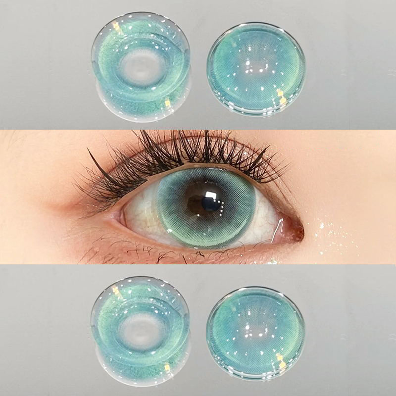 Green contact lenses CO257