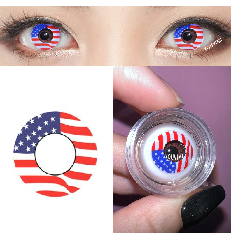 Flag Contact Lenses CO205