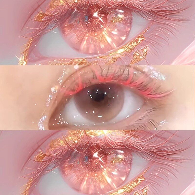 Pink contact lenses CO212