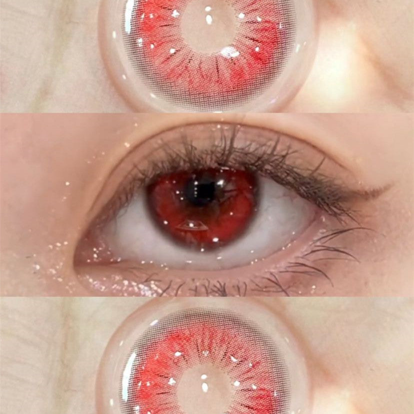 Red contact lenses CO33