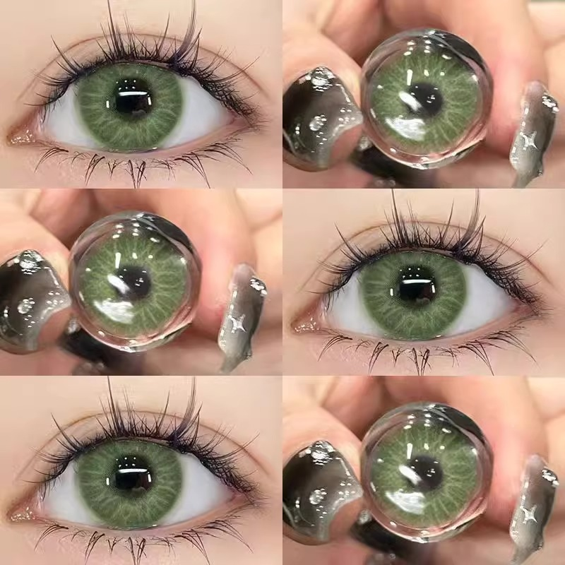 Green contact lenses CO94