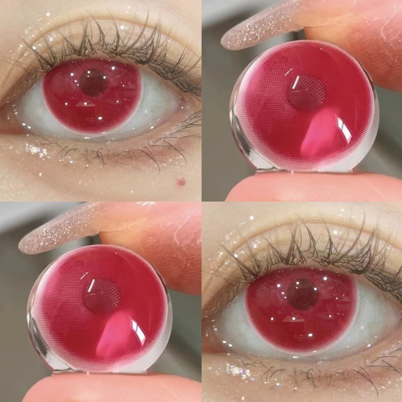 Red COS contact lenses CO247