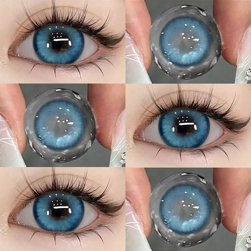 Blue contact lenses CO136