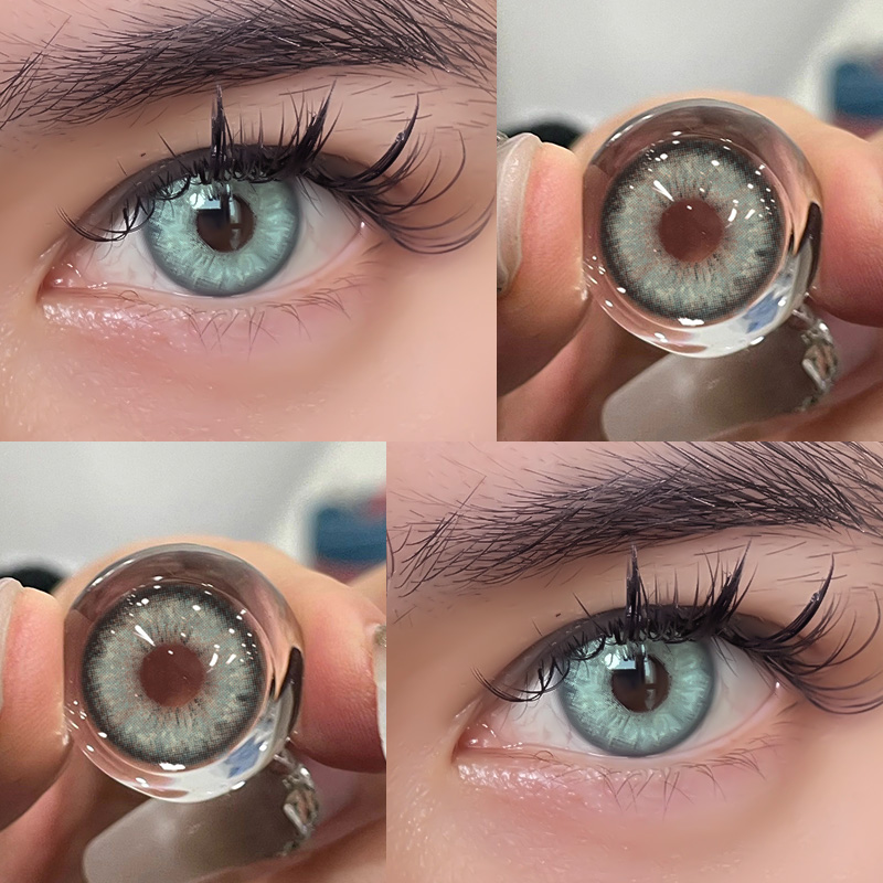 Green contact lenses CO100