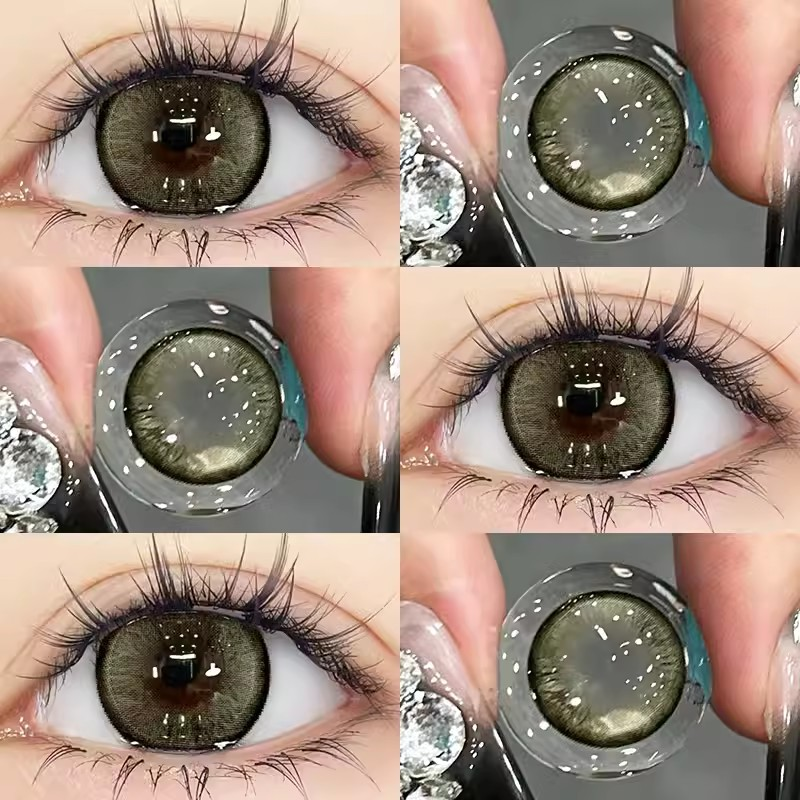 Green contact lenses CO160