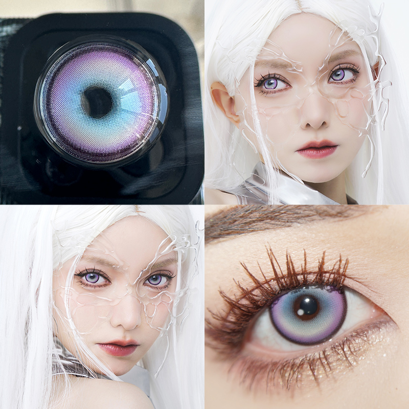 COS purple contact lenses CO172