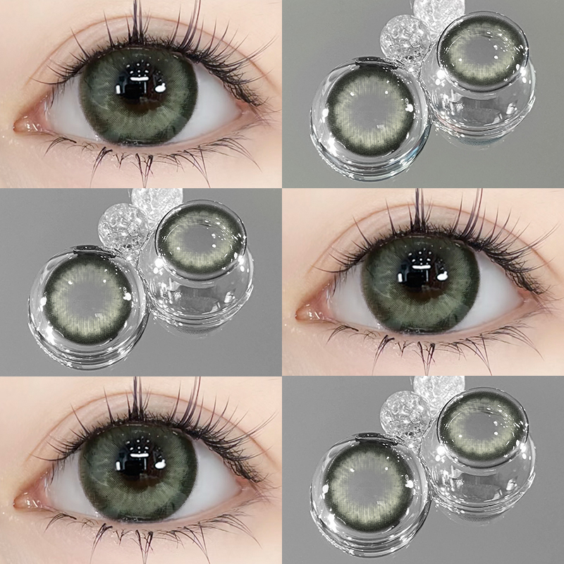 Green contact lenses CO191