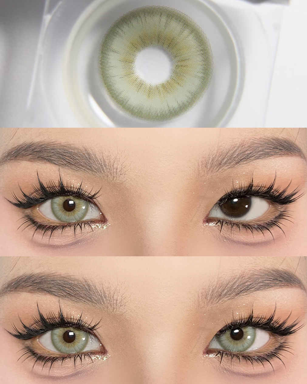 Green contact lenses CO221