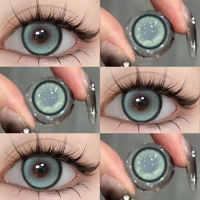 Green contact lenses CO198