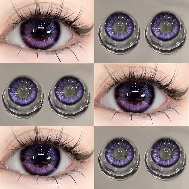 Purple brown contact lenses CO233