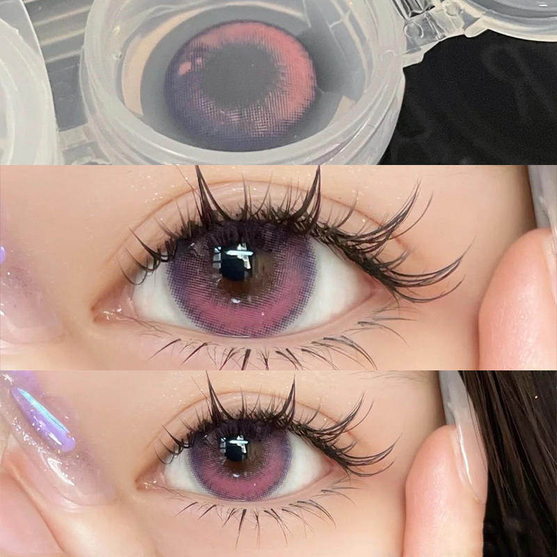 Pink blue contact lenses CO138