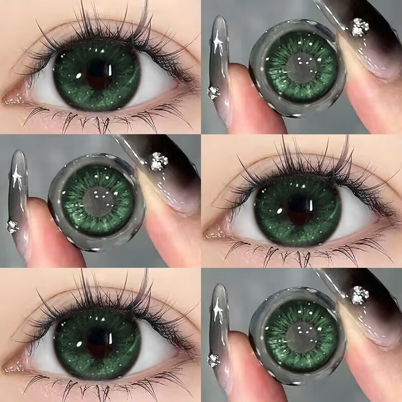 Green contact lenses CO197