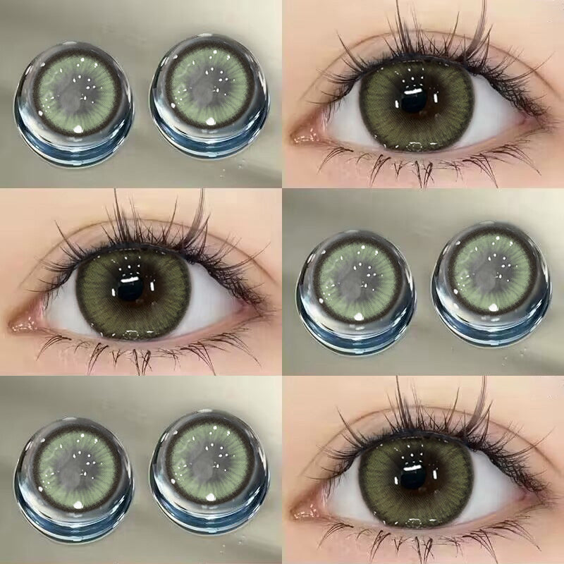 Green contact lenses CO02